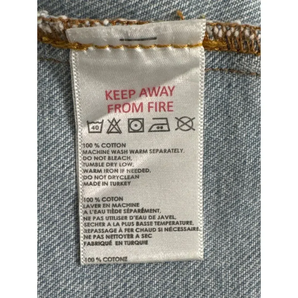 BDG Urban‎ Outfitters Denim Mini Skirt Raw Hem Light Wash Size S